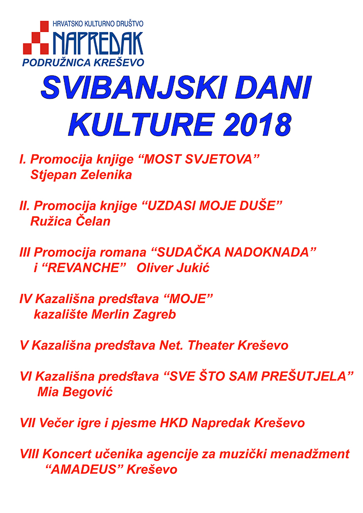 "Svibanjski dani kulture" 2018.