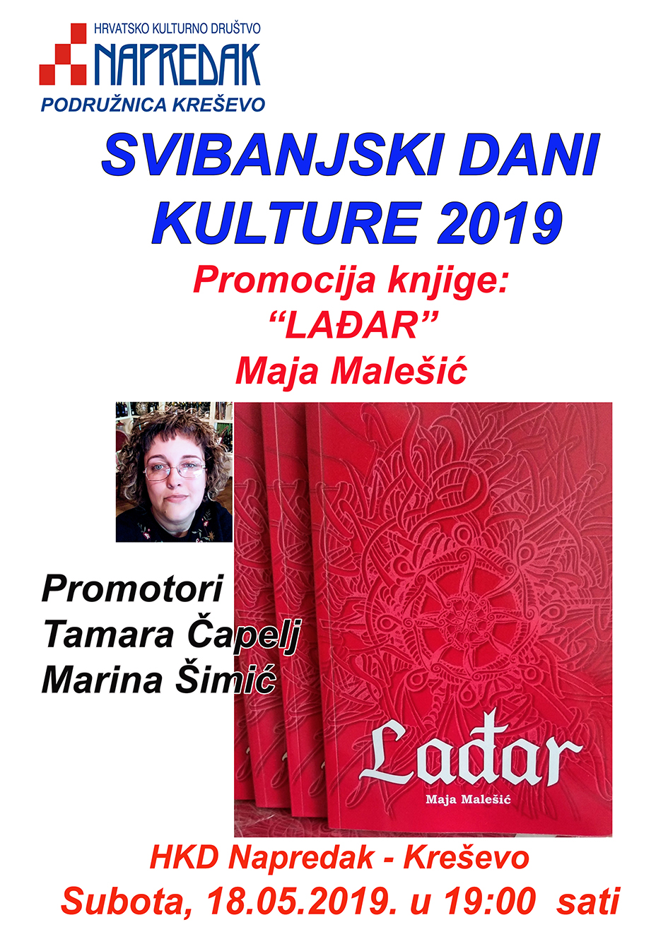 Najava: Promocija knjige "Lađar" Maje Malešić