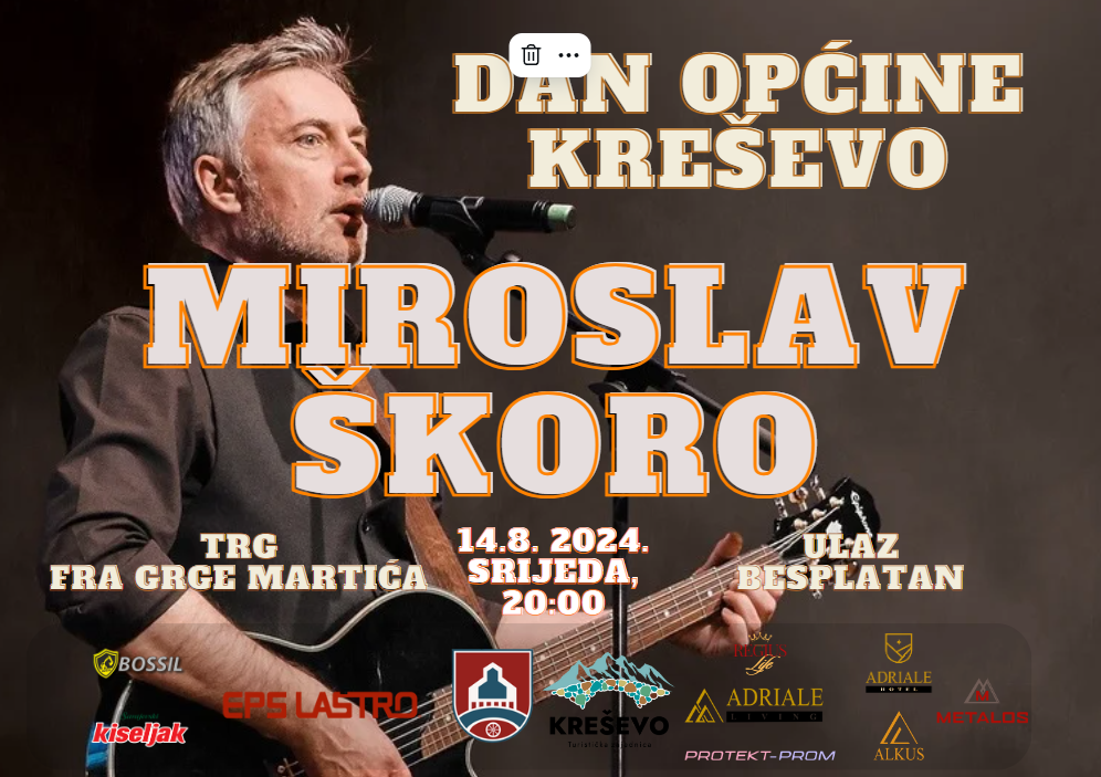 Sutra veliki koncert Miroslava Škore! Načelnik 15. 8. proglasio kao neradni dan!