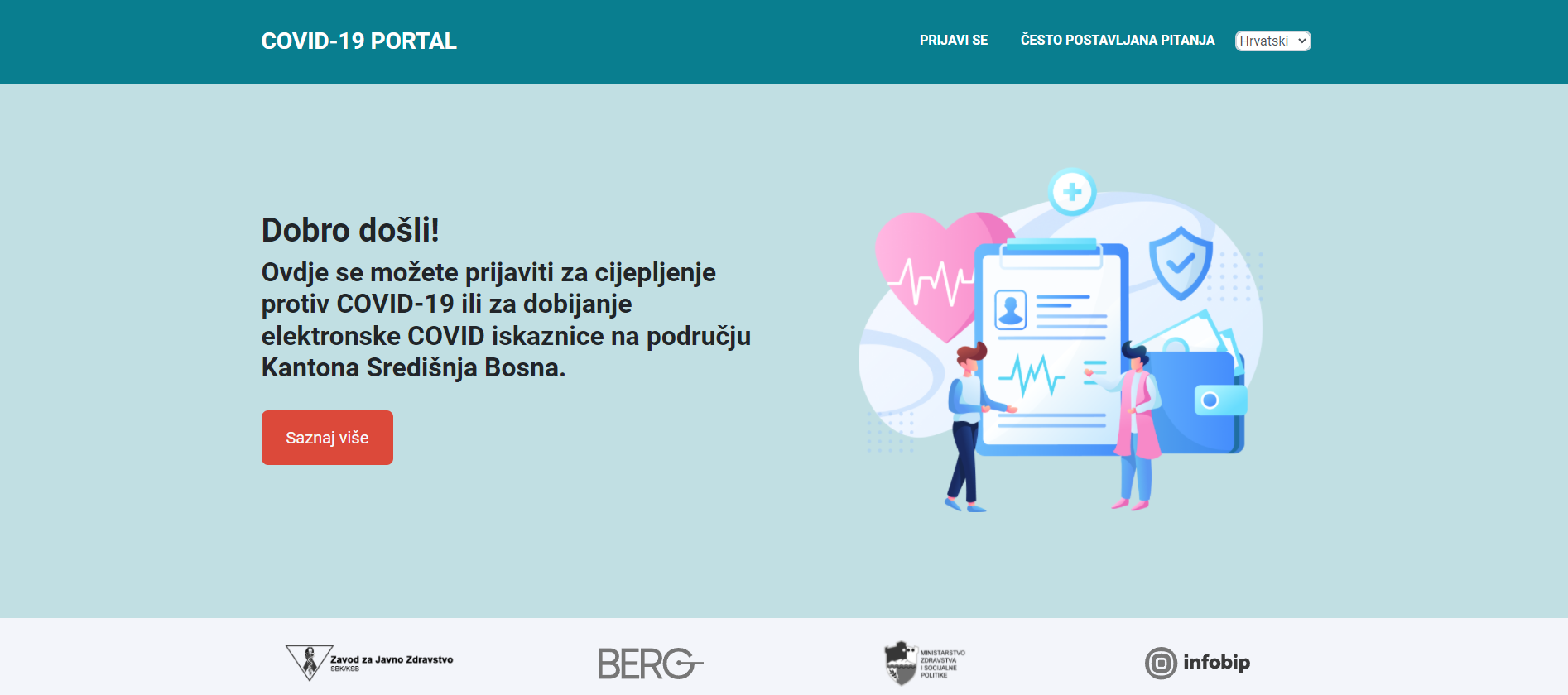 Vlada ŽSB | Javni web portal za prijavu za vakcinacije ili za dobivanje COVID elektronske iskaznice