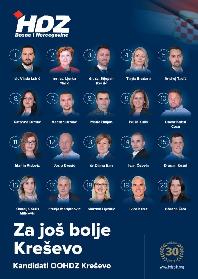 HDZ BiH osvojio najviše glasova na izborima za Općinsko vijeće 